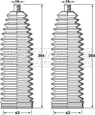First Line FSG3416 - Комплект маншон, кормилно управление vvparts.bg