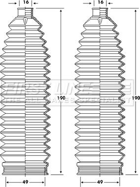 First Line FSG3421 - Комплект маншон, кормилно управление vvparts.bg