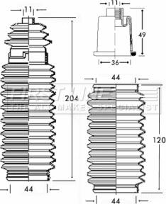 First Line FSG3164 - Комплект маншон, кормилно управление vvparts.bg