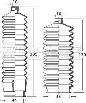 First Line FSG3129 - Комплект маншон, кормилно управление vvparts.bg