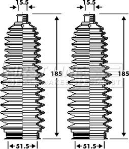 First Line FSG3354 - Комплект маншон, кормилно управление vvparts.bg