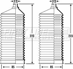 First Line FSG3336 - Комплект маншон, кормилно управление vvparts.bg