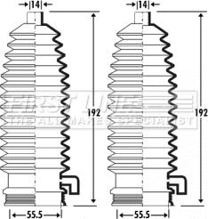 First Line FSG3297 - Комплект маншон, кормилно управление vvparts.bg