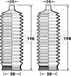 First Line FSG3259 - Комплект маншон, кормилно управление vvparts.bg
