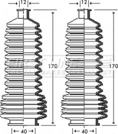 First Line FSG3250 - Комплект маншон, кормилно управление vvparts.bg