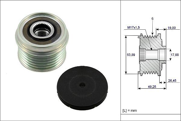 Fispa 455230 - Ремъчна шайба, генератор vvparts.bg