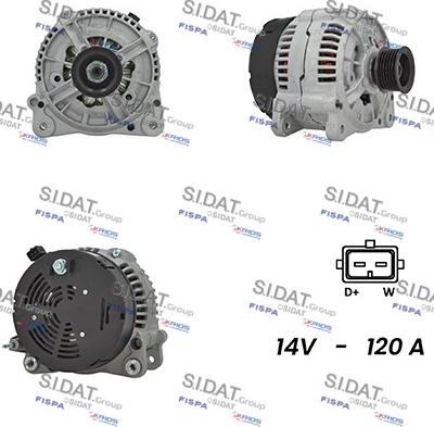 Fispa A12BH0835A2 - Генератор vvparts.bg