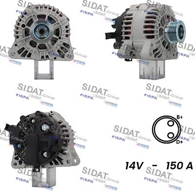 Fispa A12VA1017A2 - Генератор vvparts.bg