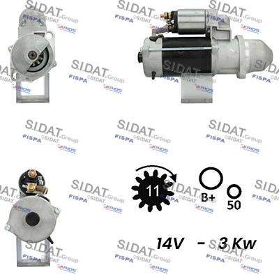 Fispa S12BH0701A2 - Стартер vvparts.bg