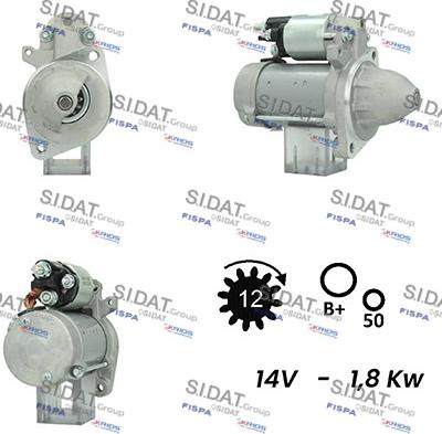 Fispa S12DE0678A2 - Стартер vvparts.bg