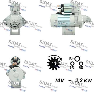 Fispa S12DE0057A2 - Стартер vvparts.bg