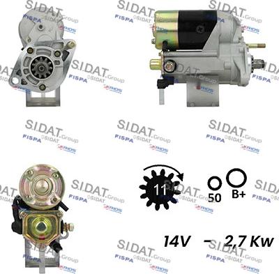 Fispa S12DE0228A2 - Стартер vvparts.bg