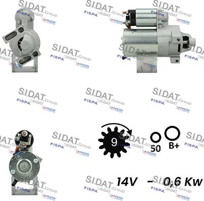 Fispa S12DR0375A2 - Стартер vvparts.bg