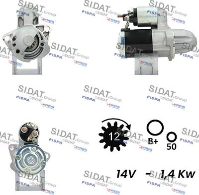 Fispa S12MH0401A2 - Стартер vvparts.bg