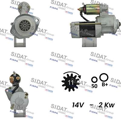 Fispa S12MH0410A2 - Стартер vvparts.bg