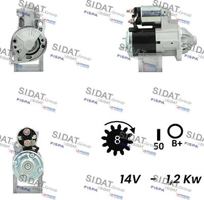 Fispa S12MH0411A2 - Стартер vvparts.bg