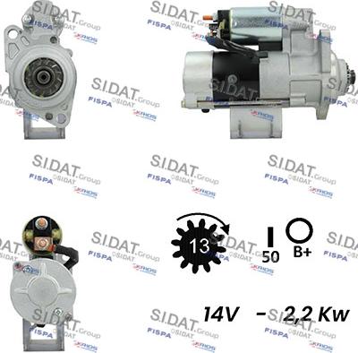 Fispa S12MH0413A2 - Стартер vvparts.bg