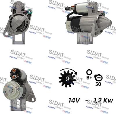 Fispa S12MH0501 - Стартер vvparts.bg