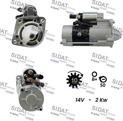 Fispa S12MH0502A2 - Стартер vvparts.bg