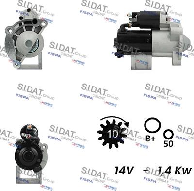 Fispa S12MH0005A2 - Стартер vvparts.bg