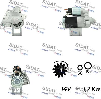 Fispa S12MH0014A2 - Стартер vvparts.bg