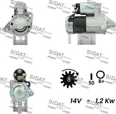 Fispa S12MH0335A2 - Стартер vvparts.bg