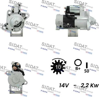 Fispa S12MH0322A2 - Стартер vvparts.bg