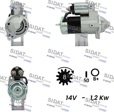 Fispa S12MH0210A2 - Стартер vvparts.bg