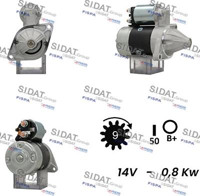 Fispa S12MH0220A2 - Стартер vvparts.bg