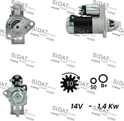 Fispa S12MH0751A2 - Стартер vvparts.bg