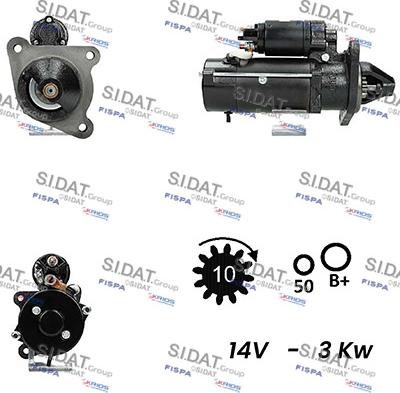 Fispa S12ML0370A2 - Стартер vvparts.bg