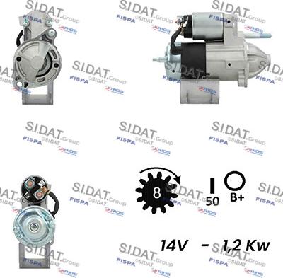 Fispa S12VA0549A2 - Стартер vvparts.bg