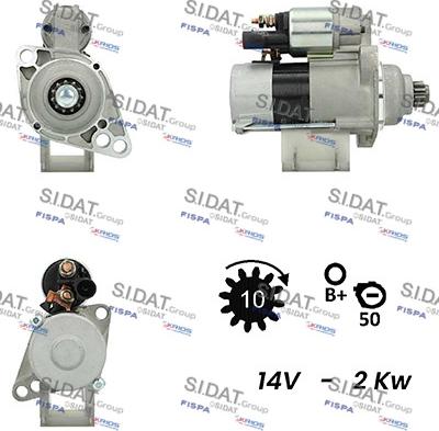 Fispa S12VA0015 - Стартер vvparts.bg