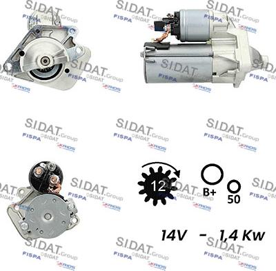 Fispa S12VA0012 - Стартер vvparts.bg