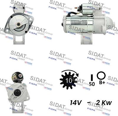 Fispa S12VA0024A2 - Стартер vvparts.bg