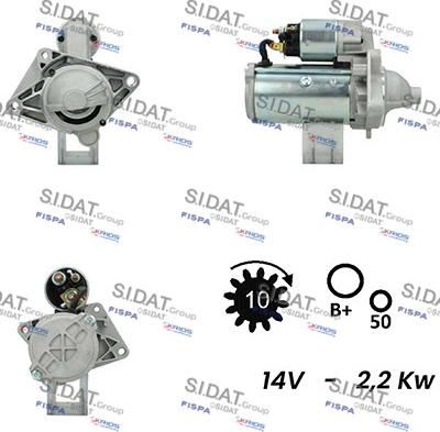 Fispa S12VA0021A2 - Стартер vvparts.bg