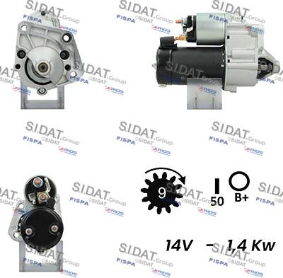 Fispa S12VA0151A2 - Стартер vvparts.bg