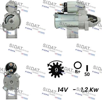 Fispa S12VA0342A2 - Стартер vvparts.bg