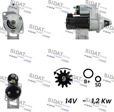 Fispa S12VA0720A2 - Стартер vvparts.bg