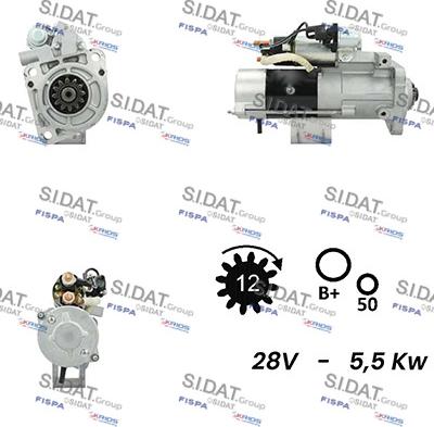 Fispa S24MH0075A2 - Стартер vvparts.bg