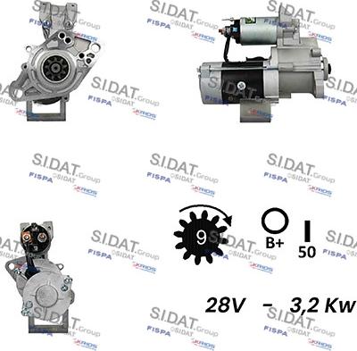 Fispa S24MH0127A2 - Стартер vvparts.bg