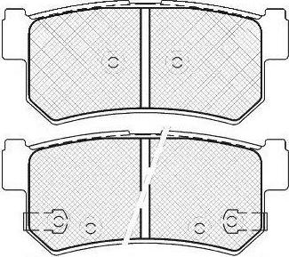 FIT FP4024 - Комплект спирачно феродо, дискови спирачки vvparts.bg