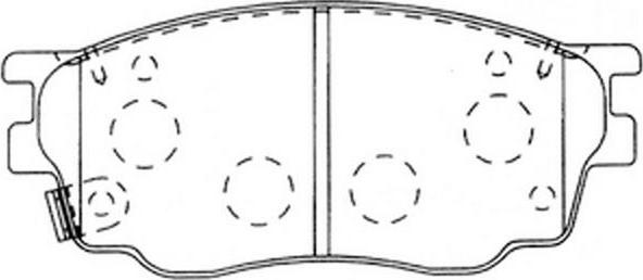 FIT FP5156 - Комплект спирачно феродо, дискови спирачки vvparts.bg