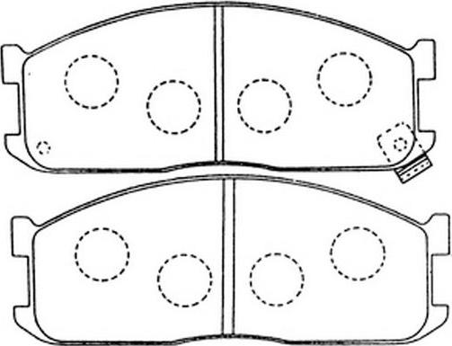 FIT FP5152 - Комплект спирачно феродо, дискови спирачки vvparts.bg