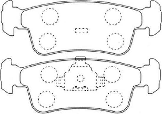 FIT FP0444 - Комплект спирачно феродо, дискови спирачки vvparts.bg