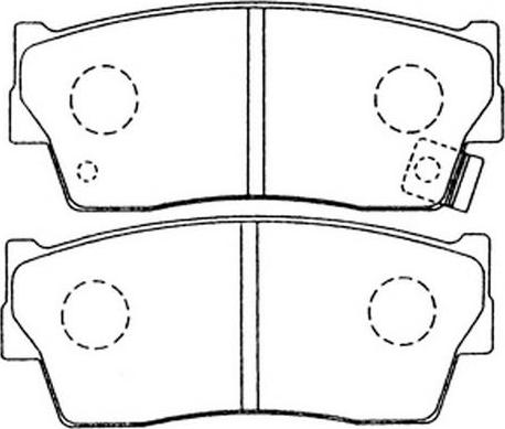 FIT FP0418 - Комплект спирачно феродо, дискови спирачки vvparts.bg