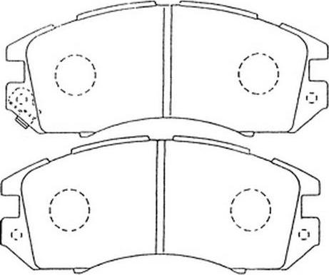 BENDIX MKD470 - Комплект спирачно феродо, дискови спирачки vvparts.bg