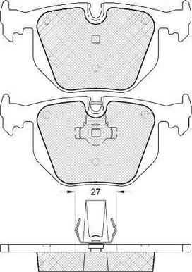 FIT FP0548 - Комплект спирачно феродо, дискови спирачки vvparts.bg