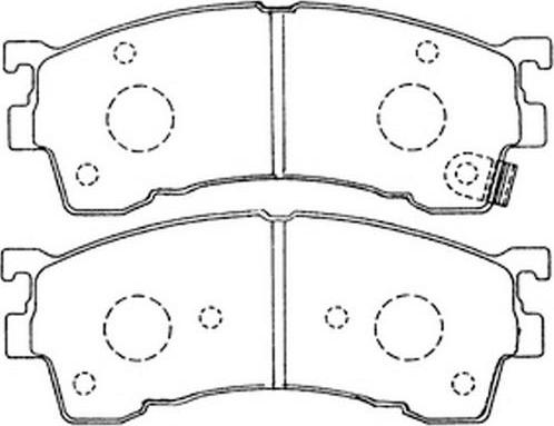 FIT FP0583 - Комплект спирачно феродо, дискови спирачки vvparts.bg