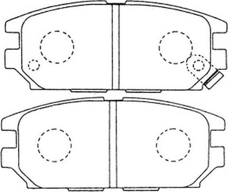 FIT FP0532 - Комплект спирачно феродо, дискови спирачки vvparts.bg